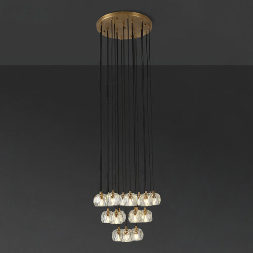 19 Inch Crystal Globe Cascade Chandelier – Boule