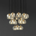 19 Inch Globe Crystal Cascading Chandelier – Boule