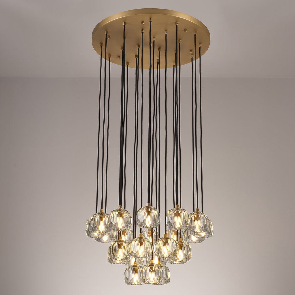 24 Inch Globe Crystal Cascading Chandelier – Boule