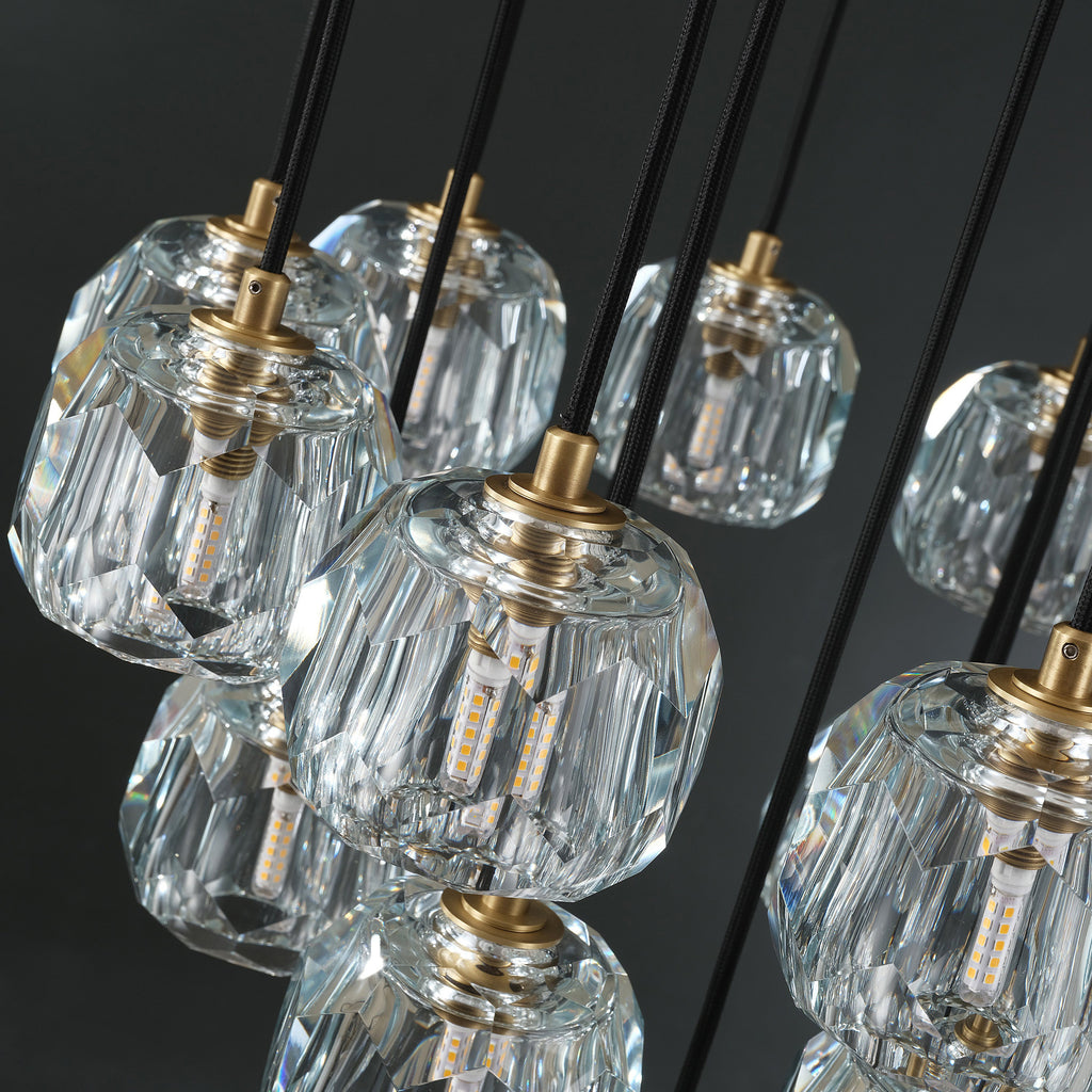 24 Inch Globe Crystal Cascading Chandelier – Boule