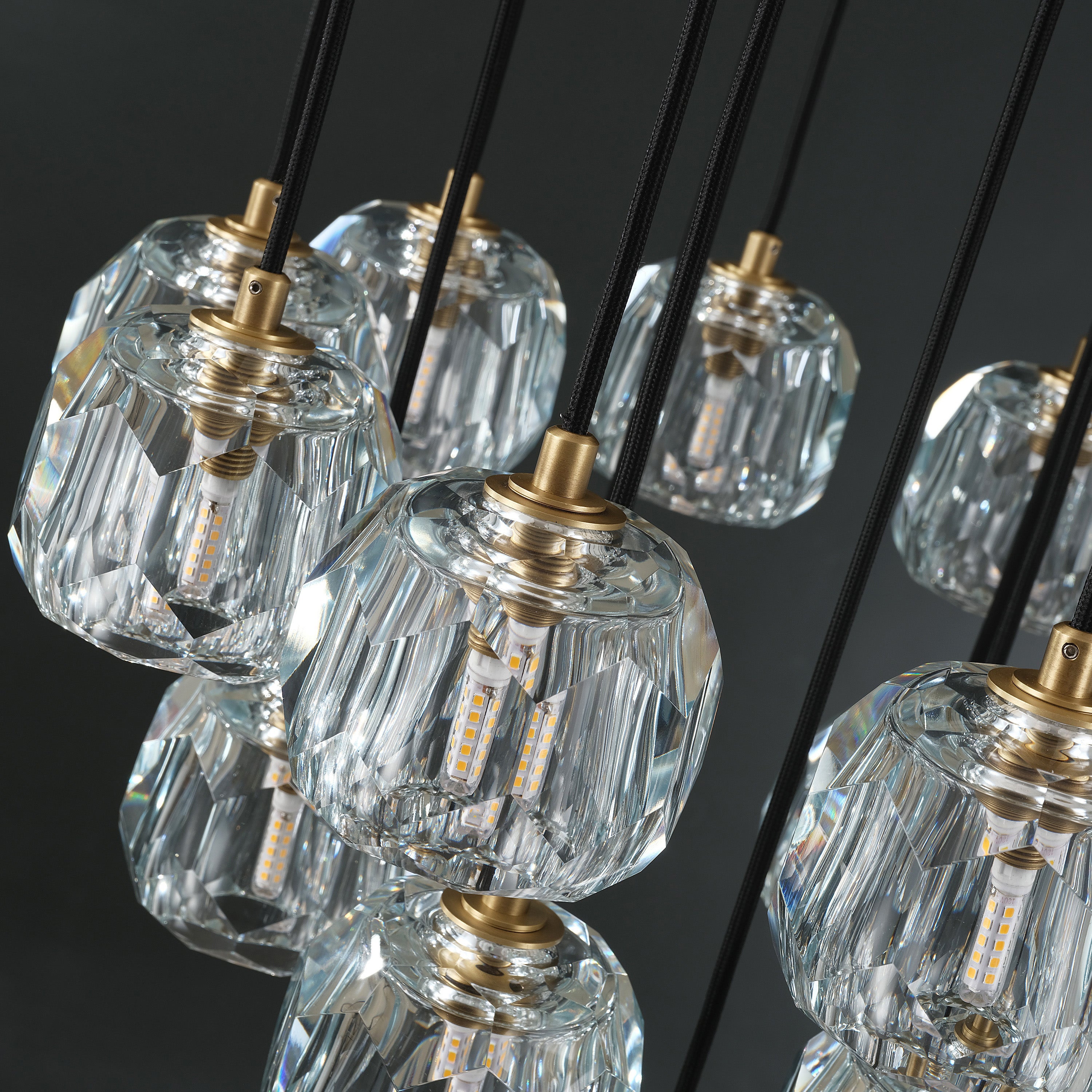 24 Inch Globe Crystal Cascading Chandelier – Boule