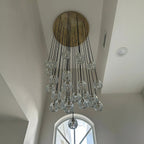 40 Inch Crystal Globe Cascade Chandelier – Boule