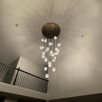 40 Inch Crystal Globe Cascade Chandelier – Boule