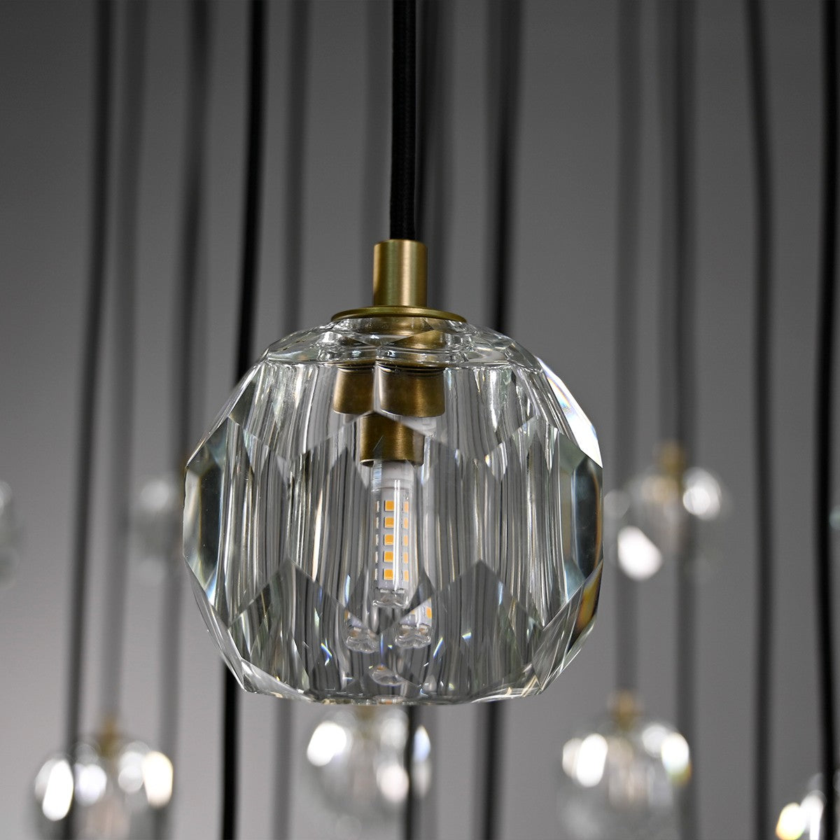 40 Inch Crystal Globe Cascade Chandelier – Boule