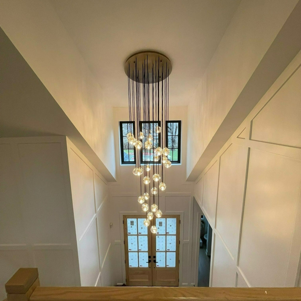 30 Inch Globe Crystal Cascading Chandelier – Boule