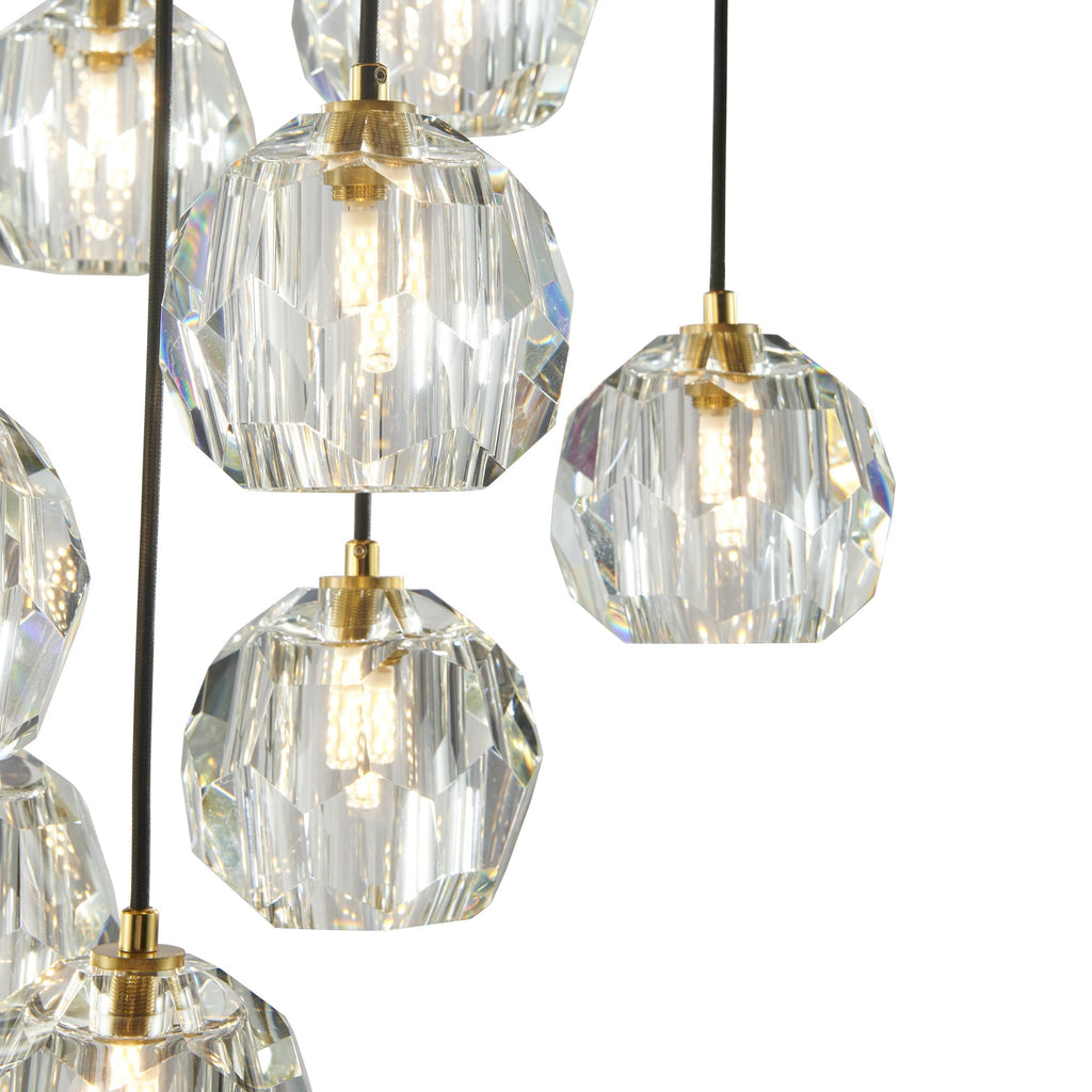 30 Inch Crystal Cluster Chandelier – Boule
