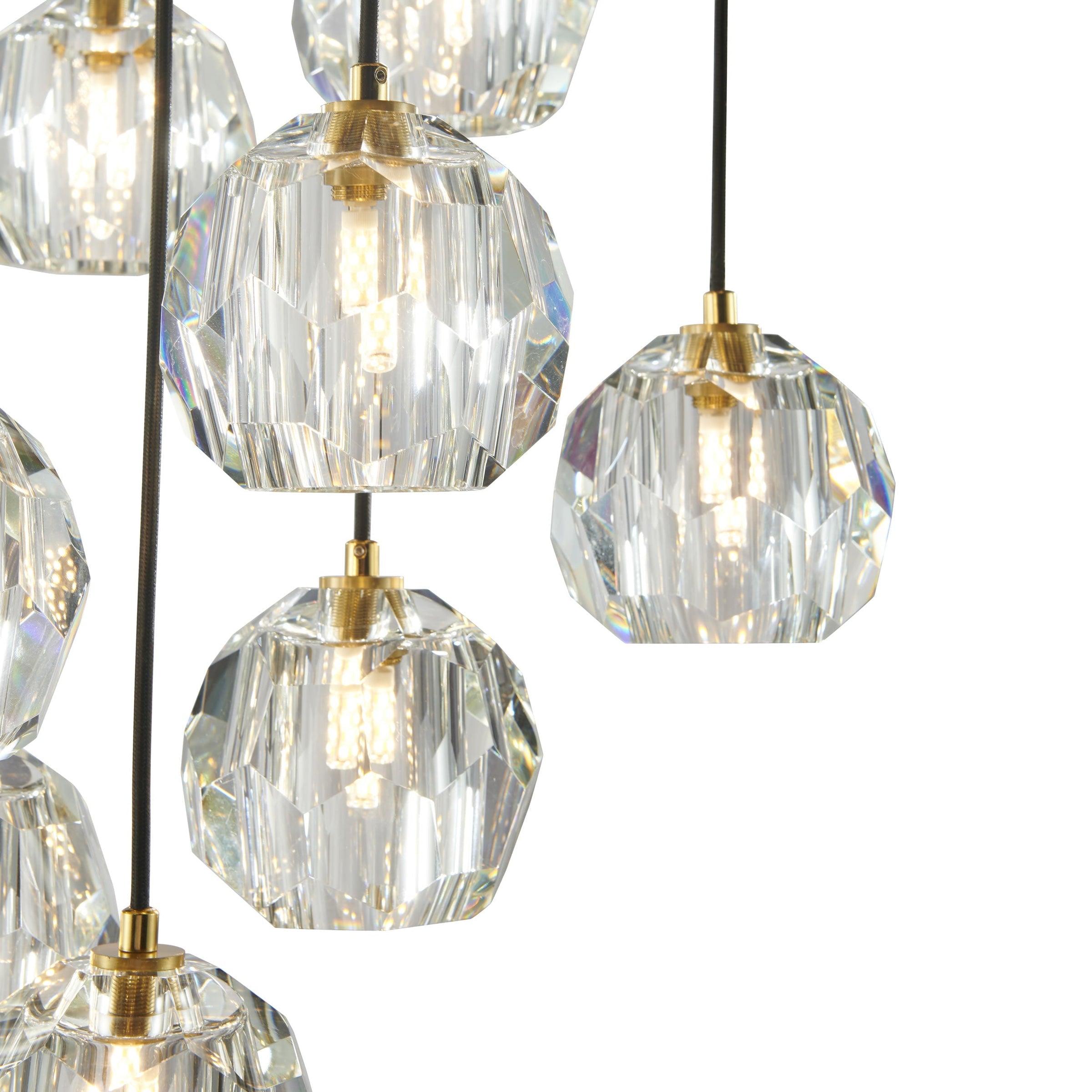 30 Inch Crystal Cluster Chandelier – Boule