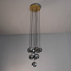 14 Inch Smoked Crystal Cluster Chandelier – Boule