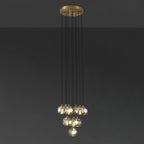 14 Inch Globe Smoked Crystal Cascading Chandelier – Boule