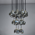 19 Inch Smoked Crystal Cluster Chandelier – Boule