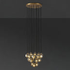 19 Inch Globe Smoked Crystal Cascading Chandelier – Boule