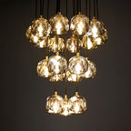 19 Inch Smoked Crystal Cluster Chandelier – Boule
