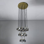 19 Inch Smoked Crystal Cluster Chandelier – Boule