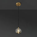5 Inch Globe Smoked Crystal Cord Pendant Light – Boule