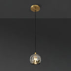 5 Inch Globe Smoked Crystal Cord Pendant Light – Boule