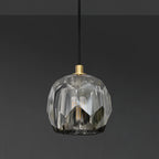 5 Inch Globe Smoked Crystal Cord Pendant Light – Boule