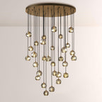 40 Inch Globe Smoked Crystal Cascading Chandelier – Boule