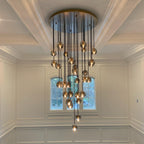 40 Inch Globe Smoked Crystal Cascading Chandelier – Boule