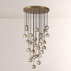 30 Inch Smoked Crystal Cluster Chandelier – Boule