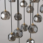 40 Inch Globe Smoked Crystal Cascading Chandelier – Boule