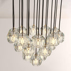 19 Inch Crystal Cluster Chandelier – Boule
