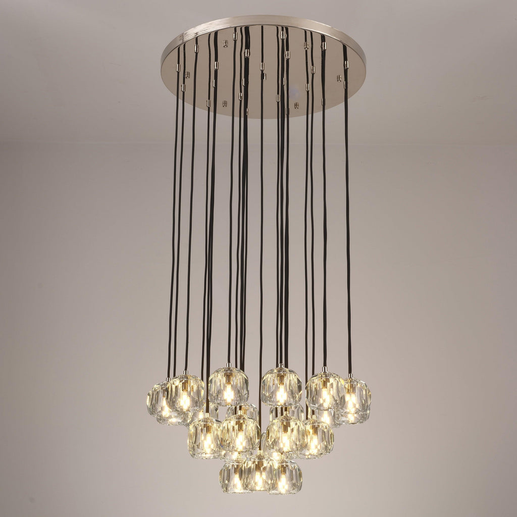 24 Inch Globe Crystal Cascading Chandelier – Boule