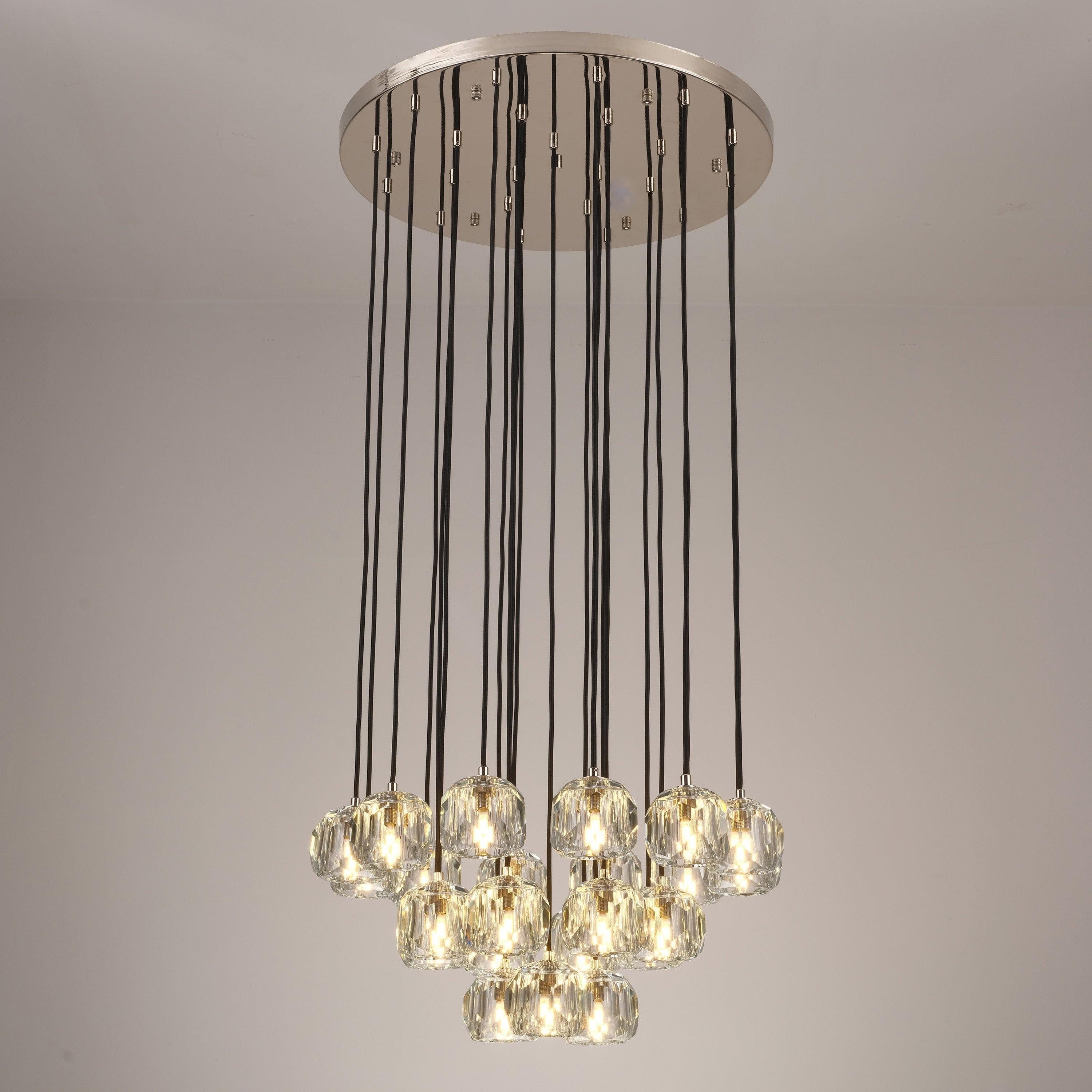 24 Inch Globe Crystal Cascading Chandelier – Boule