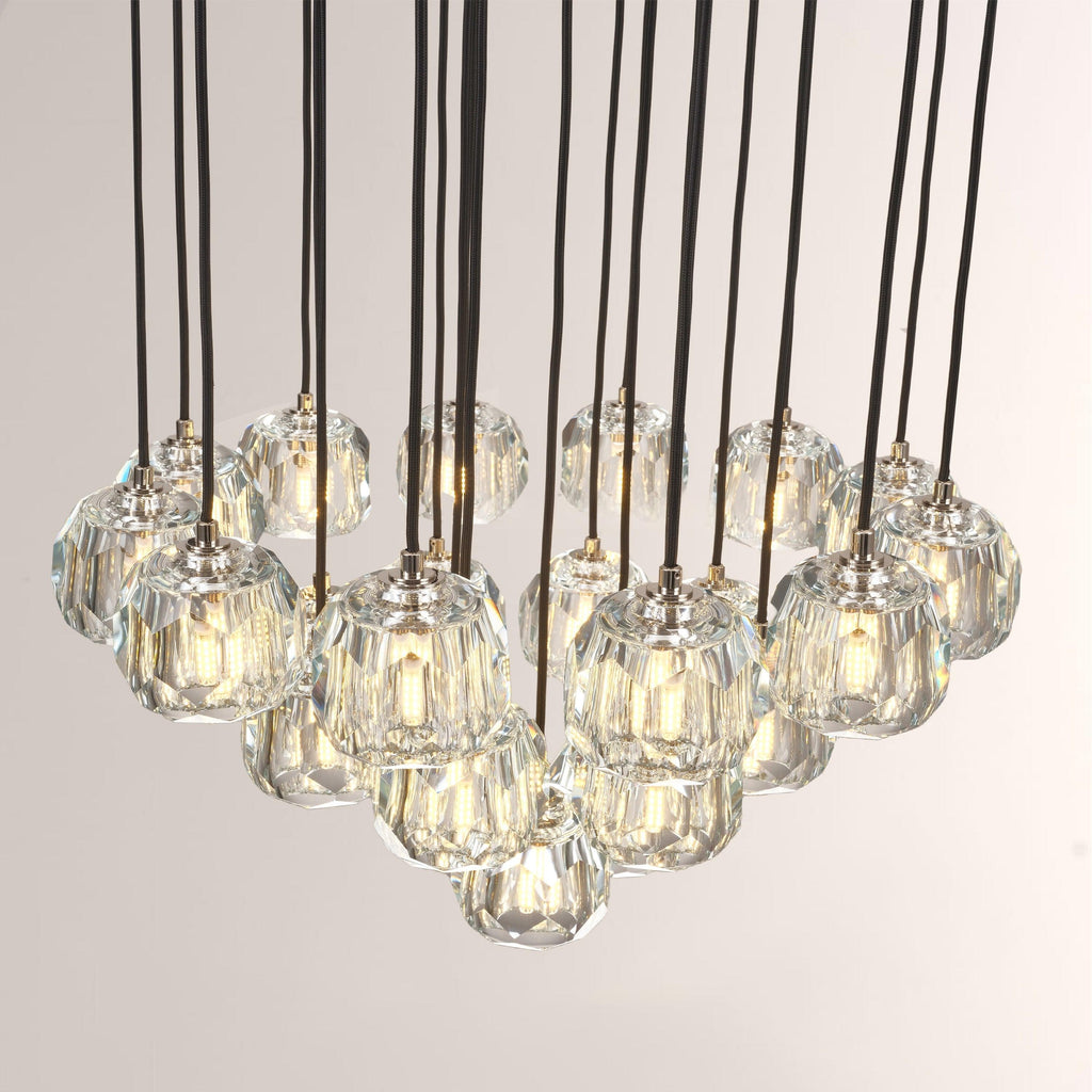 24 Inch Globe Crystal Cascading Chandelier – Boule