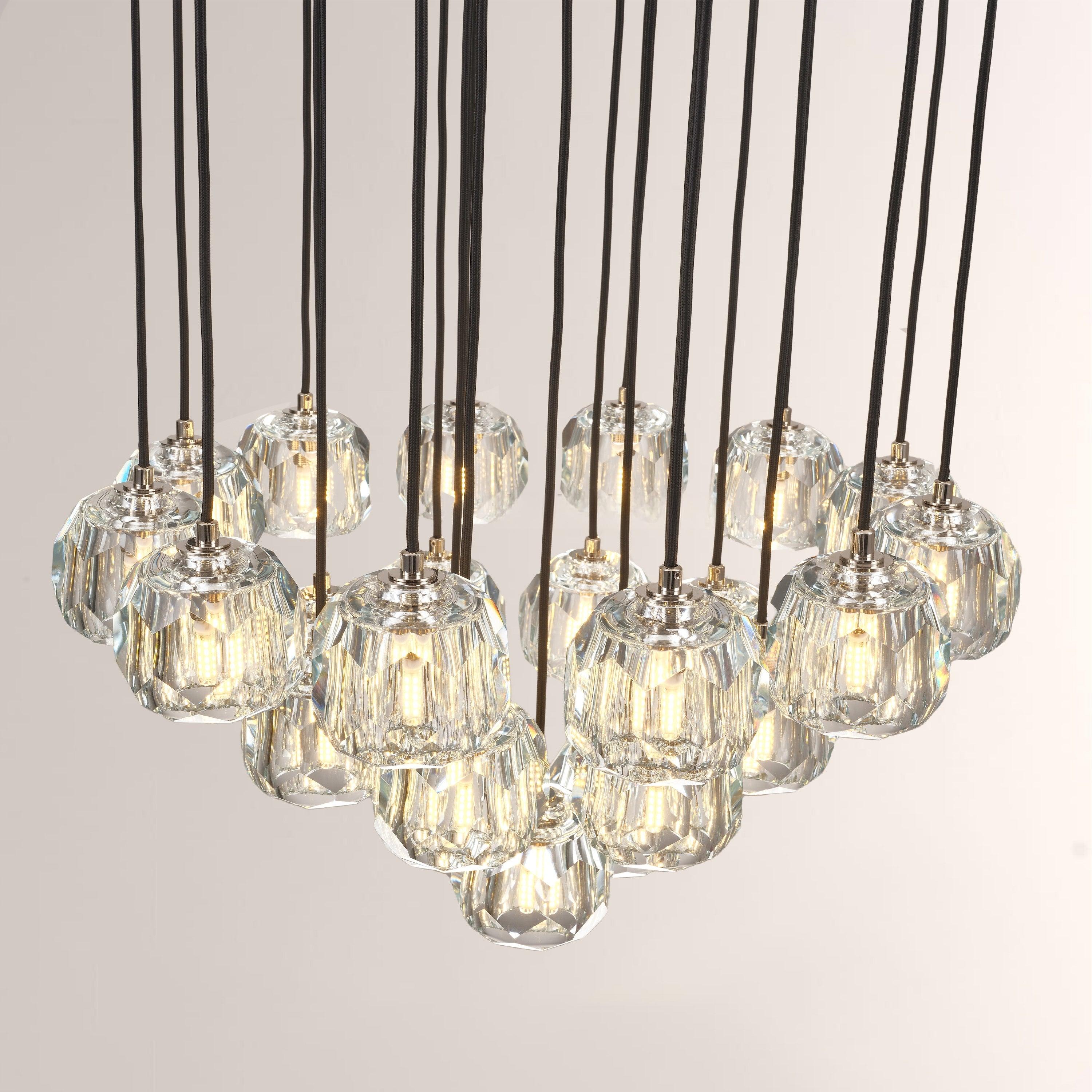 24 Inch Globe Crystal Cascading Chandelier – Boule