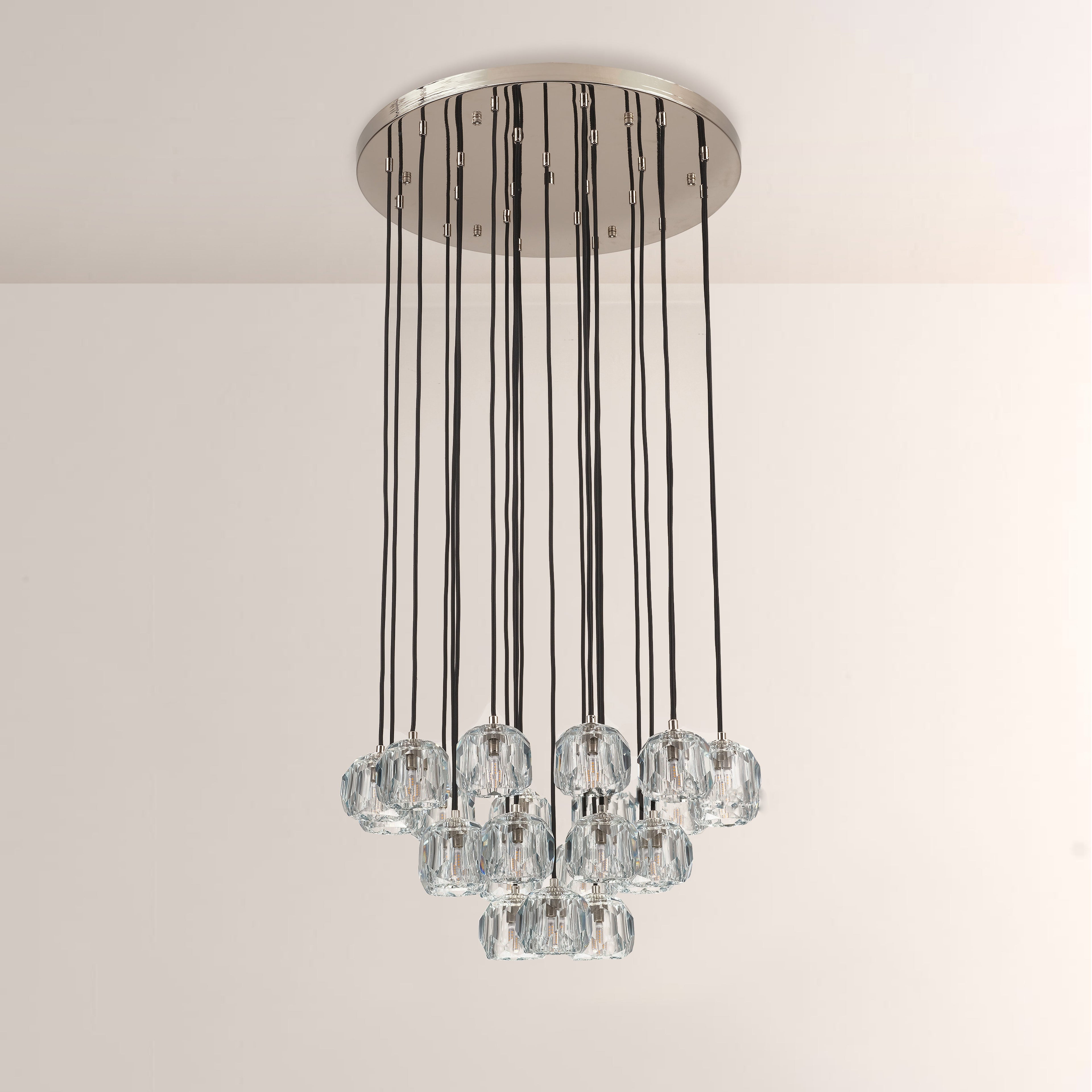 24 Inch Globe Crystal Cascading Chandelier – Boule