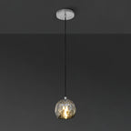 5 Inch Globe Smoked Crystal Cord Pendant Light – Boule