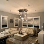 40 Inch Globe Smoked Crystal Cascading Chandelier – Boule