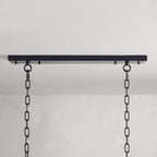 42 inch large Crystal gold black Rectangular modern dining room chandelier