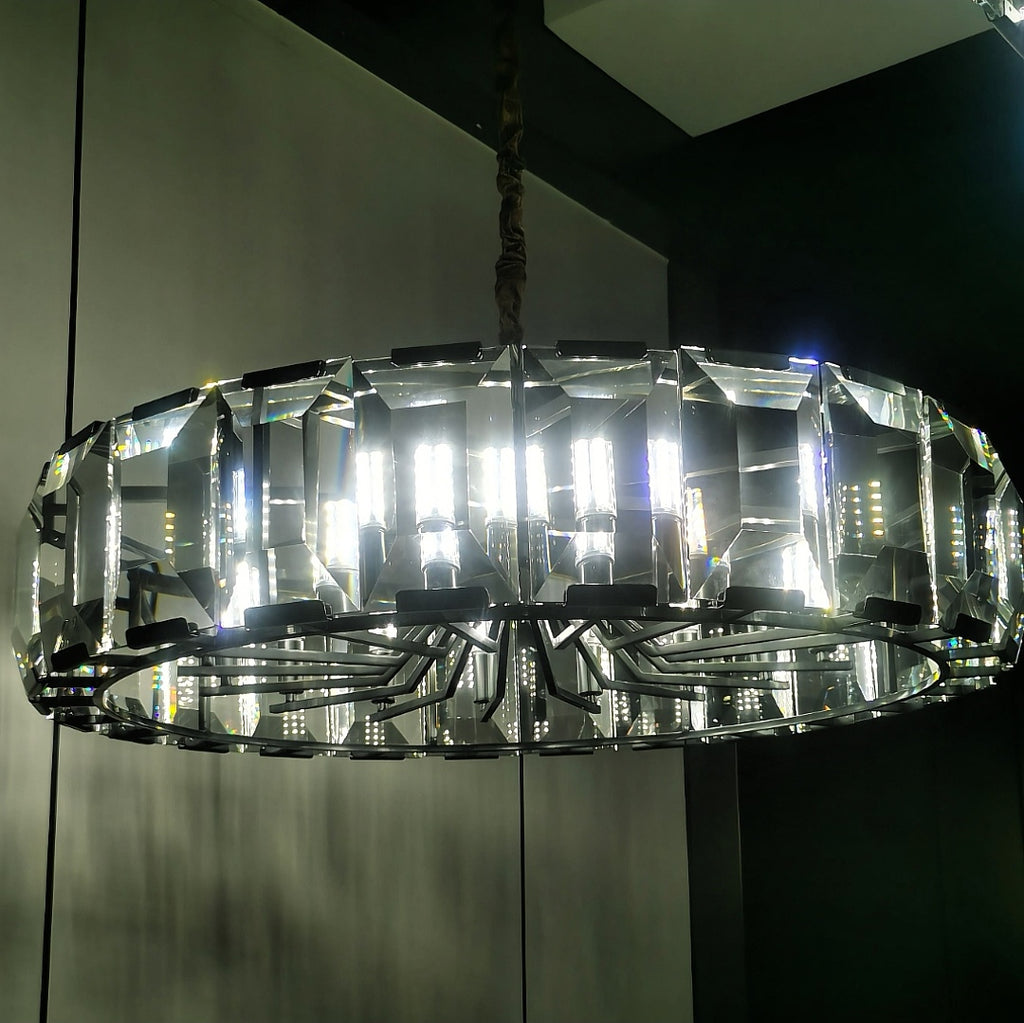 43 Inch Crystal Round Chandelier - Harlow