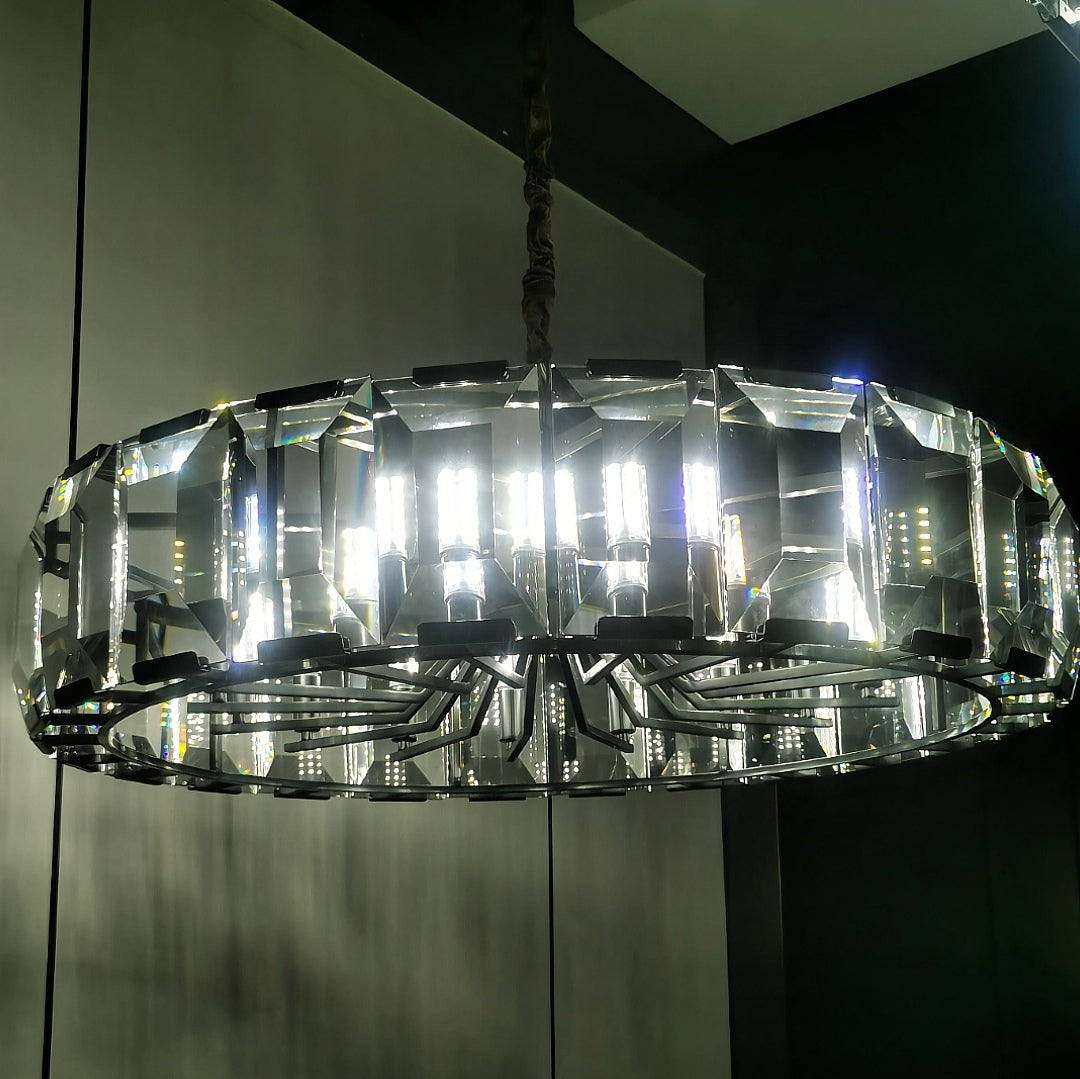 43 Inch Crystal Round Chandelier - Harlow
