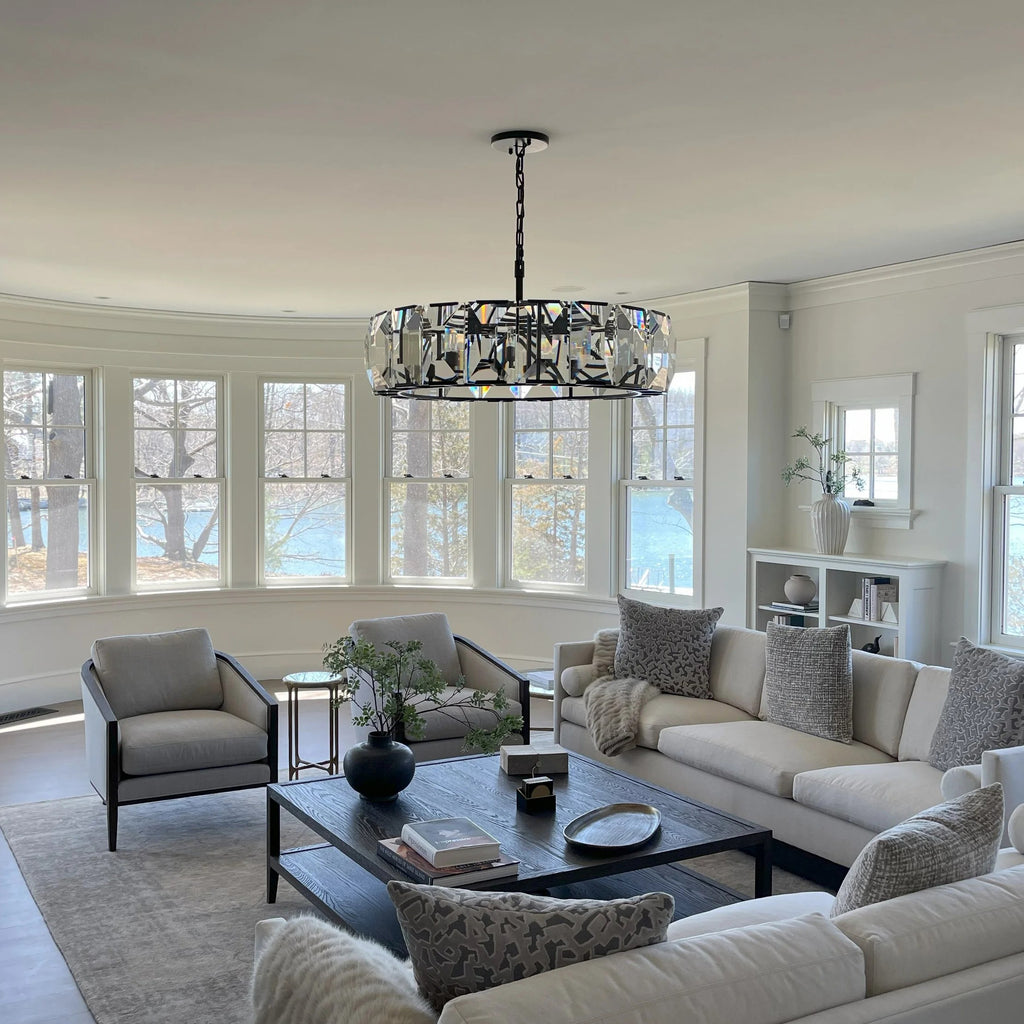 43 Inch Crystal Round Chandelier - Harlow
