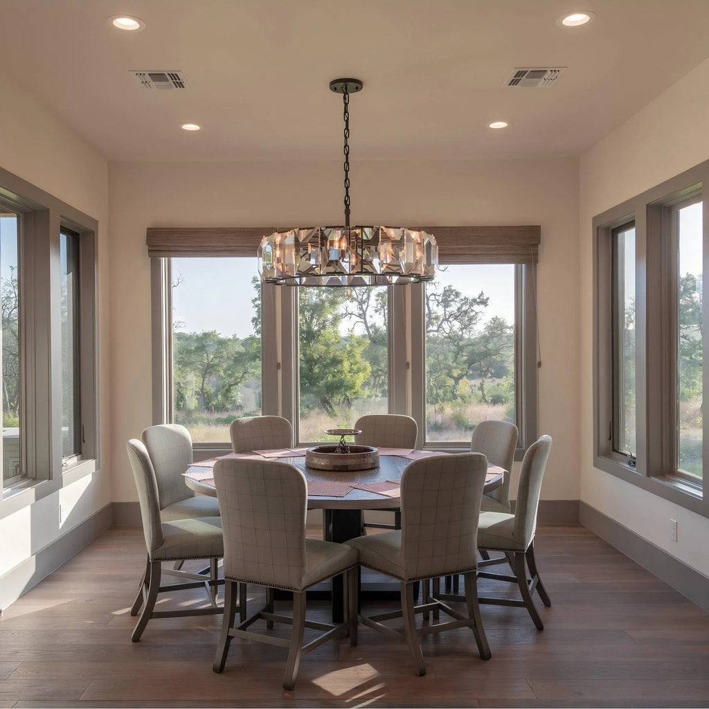 43 Inch Crystal Round Chandelier - Harlow