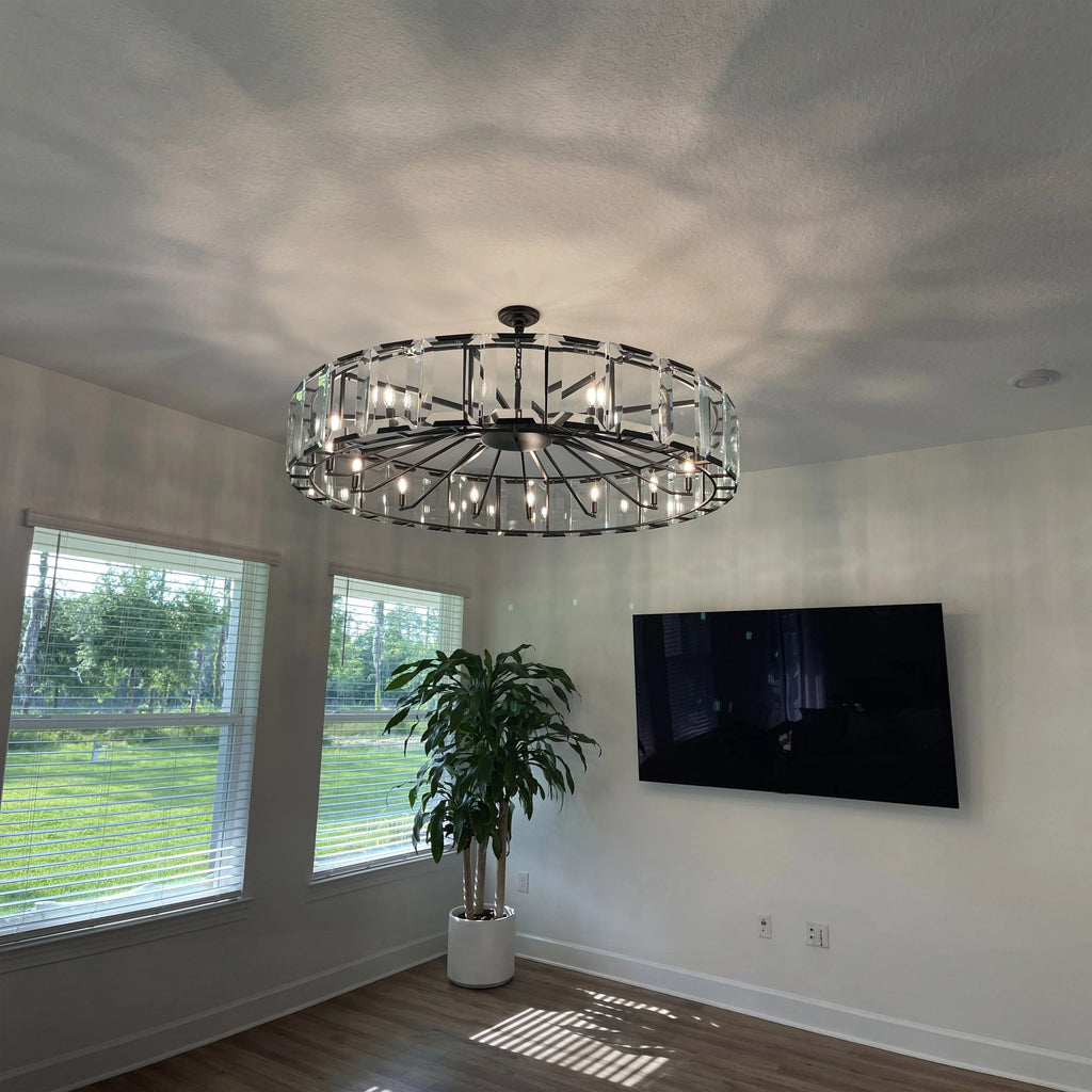 60 Inch Crystal Round Chandelier - Harlow
