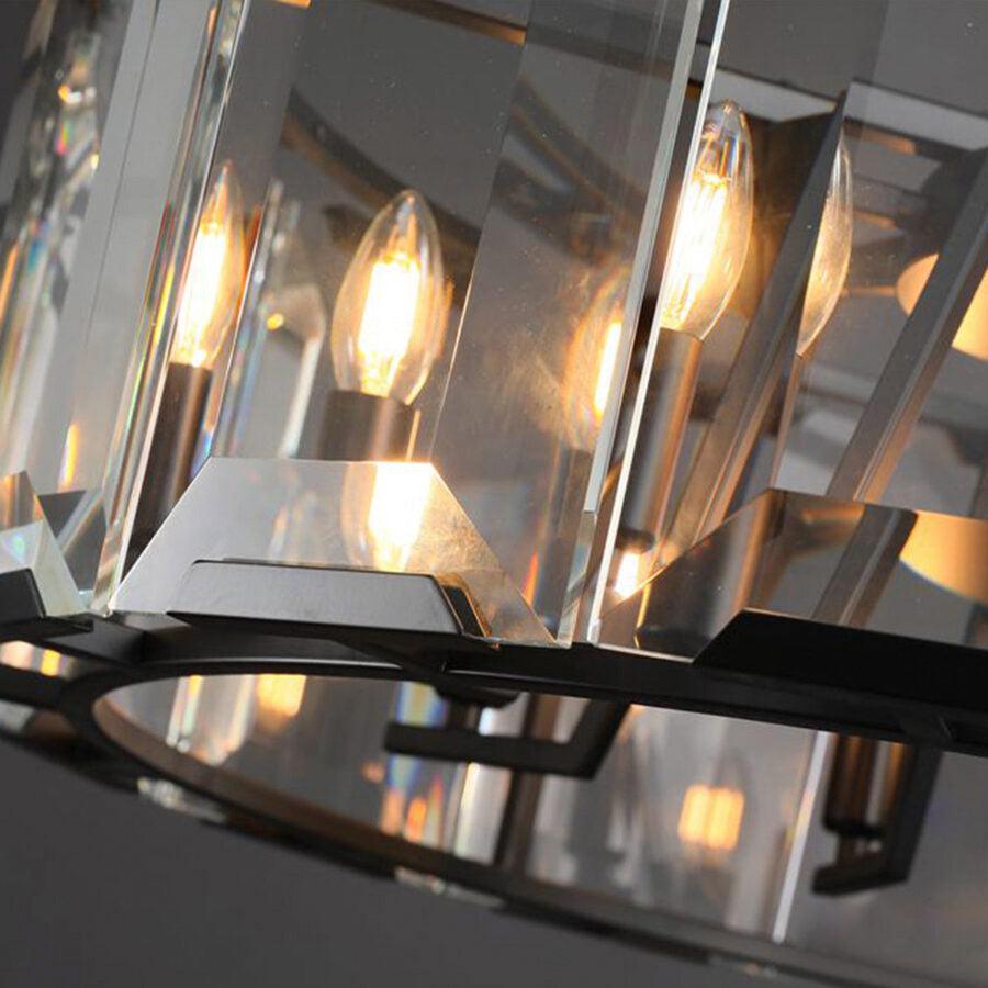 19 Inch Crystal Round Chandelier - Harlow