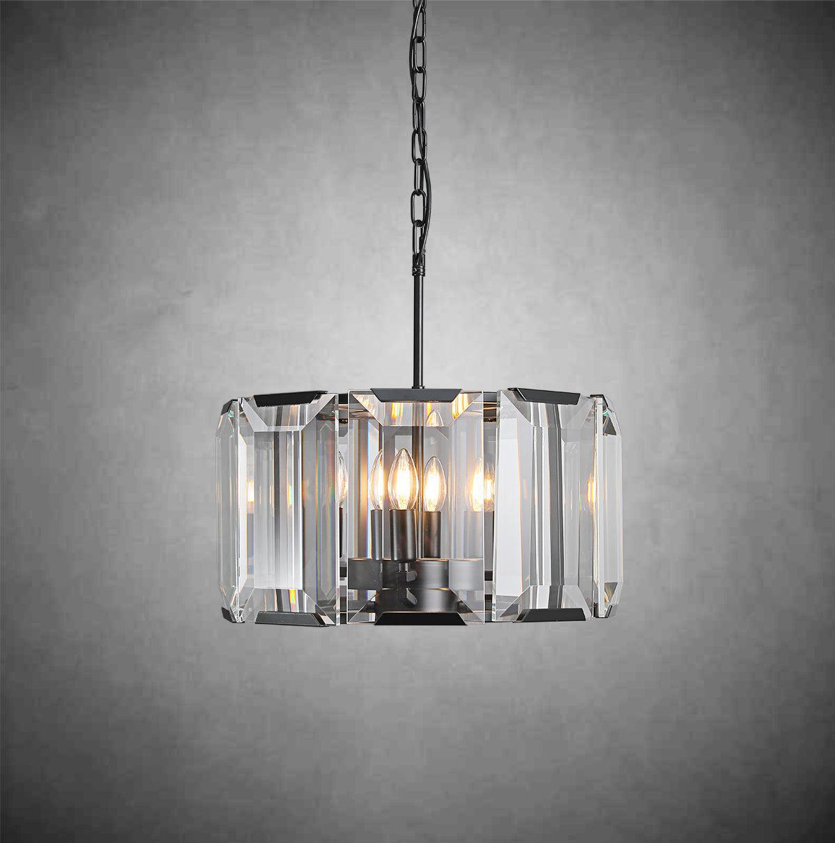 19 Inch Crystal Round Chandelier - Harlow