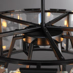 19 Inch Crystal Round Chandelier - Harlow