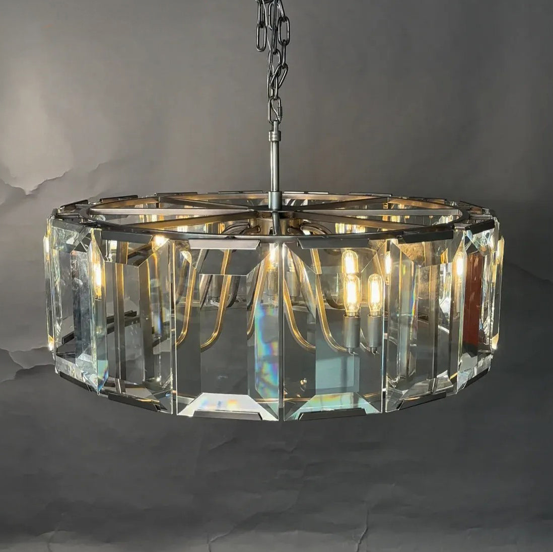 31 Inch Crystal Round Chandelier - Harlow