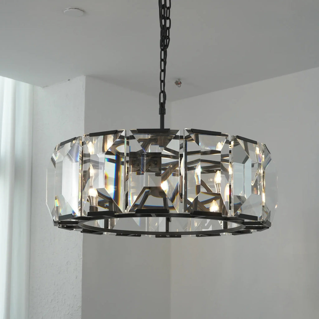 31 Inch Crystal Round Chandelier - Harlow