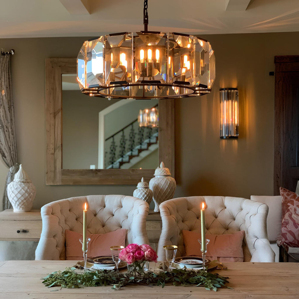 31 Inch Crystal Round Chandelier - Harlow