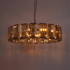 43 Inch Amber Crystal Round Chandelier - Harlow