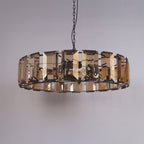 43 Inch Amber Crystal Round Chandelier - Harlow