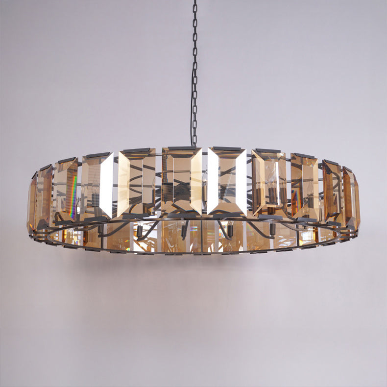 60 Inch Amber Crystal Round Chandelier - Harlow