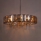 60 Inch Amber Crystal Round Chandelier - Harlow