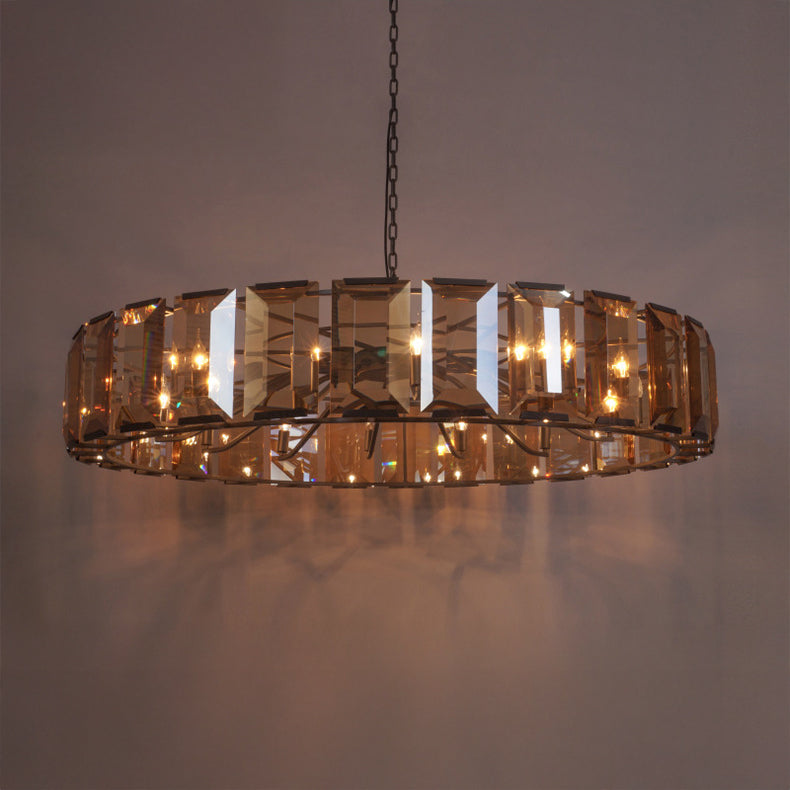 60 Inch Amber Crystal Round Chandelier - Harlow