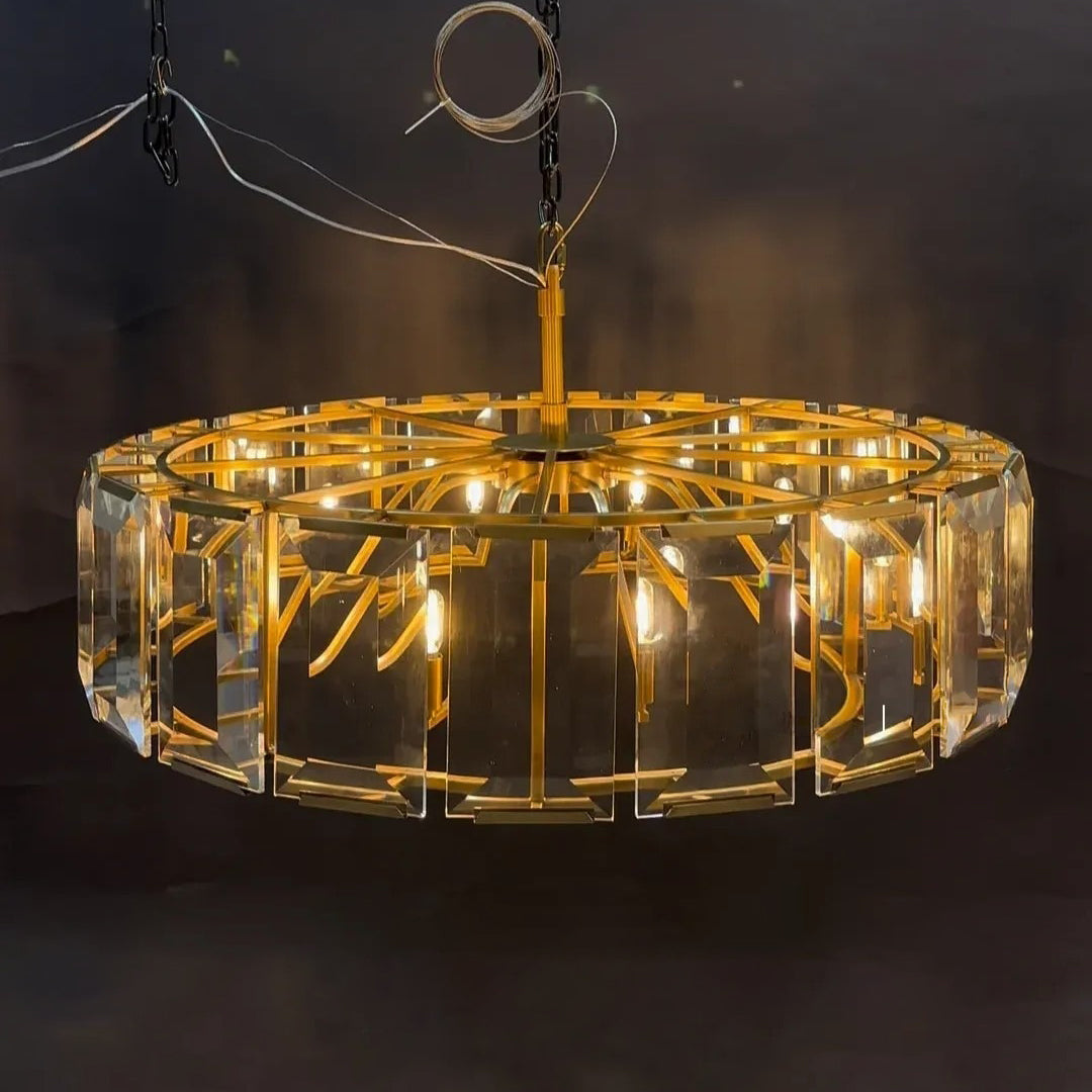 43 Inch Crystal Round Chandelier - Harlow